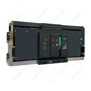 Выключатель автоматический TGW1N-6300-6300-D, 3P, 6300A, 400VAC, 120kA, Ir=OFF/(2520_6300A), Isd=OFF/(2520_94500A), тип M, привод 220VAC, выкатной