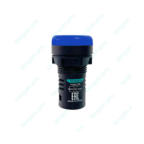 Лампа сигнальная TGAD1-22D, синий LED, 220VAC/DC, IP65