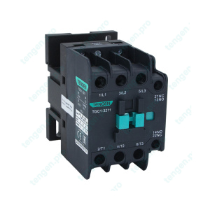 Контактор TGC1-3211M5, 3P, 32A/(40A по AC-1), 15kW(400VAC), 220VAC, 1NO+1NC