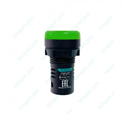 Лампа сигнальная TGAD1-22D, зеленый LED, 24VAC/DC, IP65