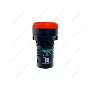 Лампа сигнальная TGAD1-22D, красный LED, 220VAC, IP65