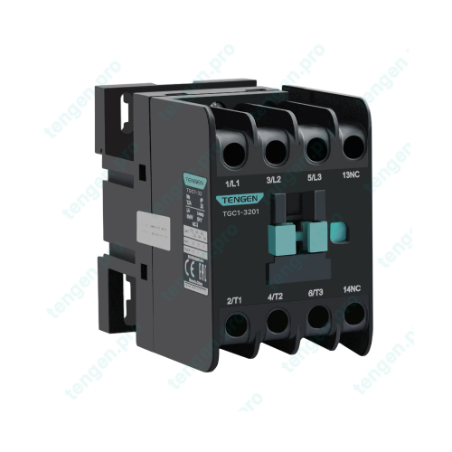 Контактор TGC1-3201F5, 3P, 32A/(40A по AC-1), 15kW(400VAC), 110VAC, 1NC