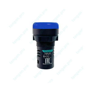 Лампа сигнальная TGAD1-22D, синий LED, 220VAC, IP65