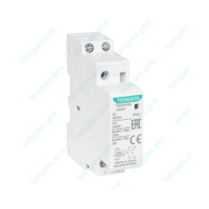 Контактор TGCH1N-2520, 2NO, 25A, 230VAC, мех. индикация, 1M