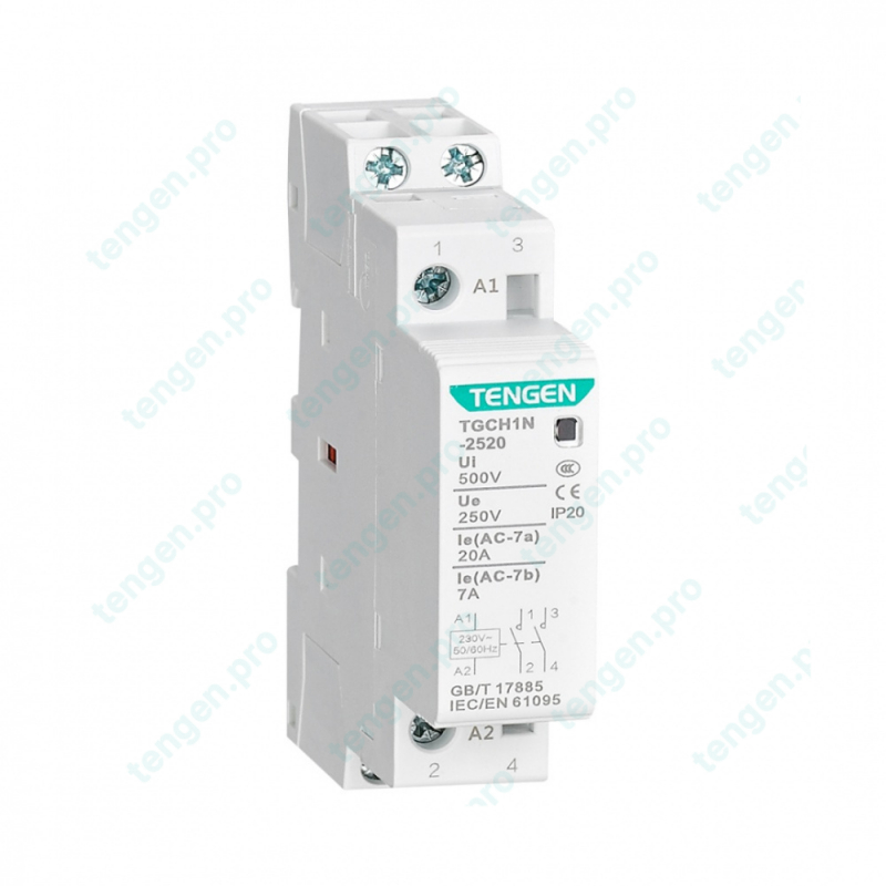 Контактор TGCH1N-3220, 2NO, 32A, 230VAC, мех. индикация, 2M