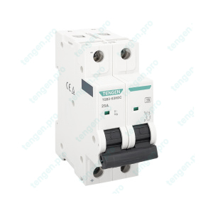 Выключатель автоматический TGB3-63HDC, 2P, 25A, хар-ка D, 10kA, 250VDC на полюс, 2M