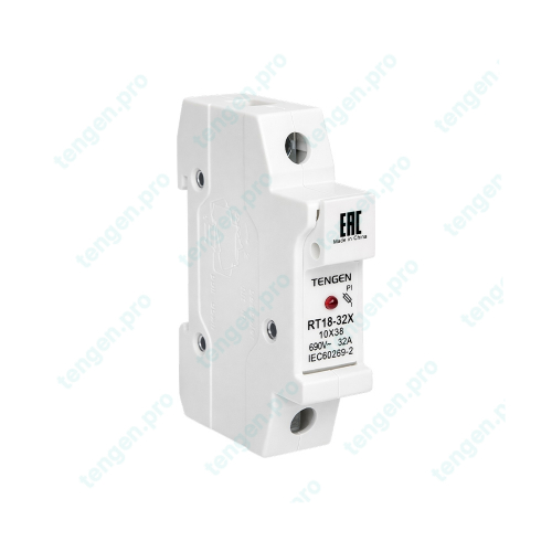 Держатель предохранителя RT18-32X, 1P, 10x38mm, с индикацией
