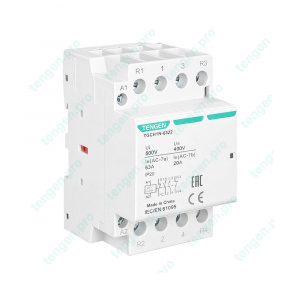 Контактор TGCH1N-6322, 2NO+2NC, 63A, 230VAC, мех. индикация, 3M