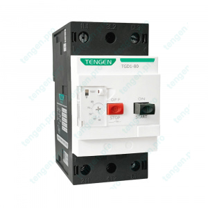 Выключатель автоматический TGD1-80, 3P, 80A, 15kA, It=56_80A, 37kW, CLASS 10A, обрыв L