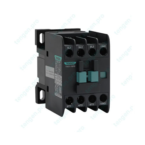 Контактор TGC1-1810V5, 3P, 18A/(25A по AC-1), 7.5kW(400VAC), 400VAC, 1NO