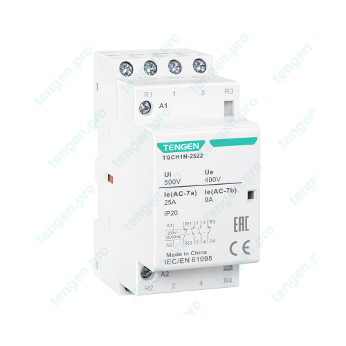 Контактор TGCH1N-2522, 2NO+2NC, 25A, 230VAC, мех. индикация, 2M