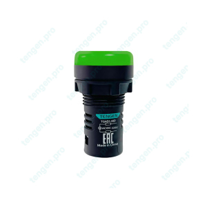 Лампа сигнальная TGAD1-22D, зеленый LED, 220VAC/DC, IP65