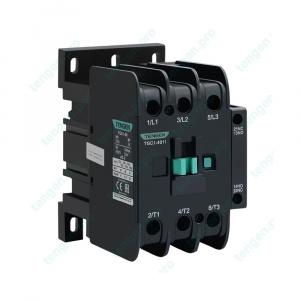 Контактор TGC1-4011V5, 3P, 40A/(50A по AC-1), 18.5kW(400VAC), 400VAC, 1NO+1NC