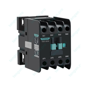 Контактор TGC1-2510B5, 3P, 25A/(32A по AC-1), 11kW(400VAC), 24VAC, 1NO