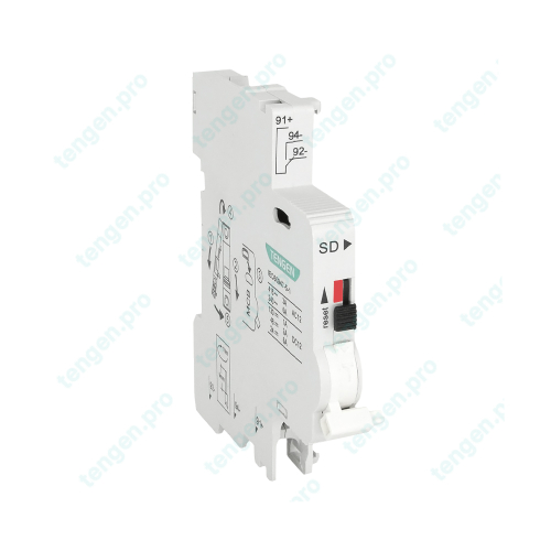 Аварийный контакт TGB1N-SD UC-A9-TGBG, SD, 1CO, 6A(240VAC/24VDC), монтаж слева, функции TEST и RESET, для TGB1N-63, TGBG-63DC, 0.5M