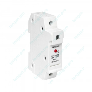 Держатель предохранителя RT18-63X, 1P, 14x51mm, с индикацией