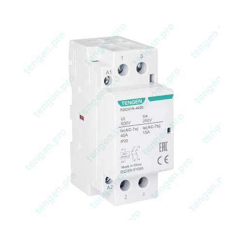 Контактор TGCH1N-4020, 2NO, 40A, 230VAC, мех. индикация, 2M