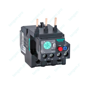 Реле тепловое TGR1-38, It=17_25A, 1NO+1NC, CLASS 10A, обрыв L, прямой монтаж, для TGС1-25_38